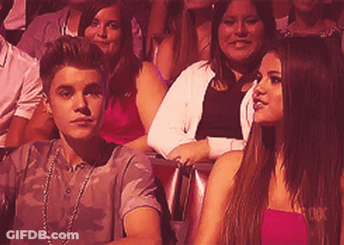 Justin Bieber With Selena Gomez GIF