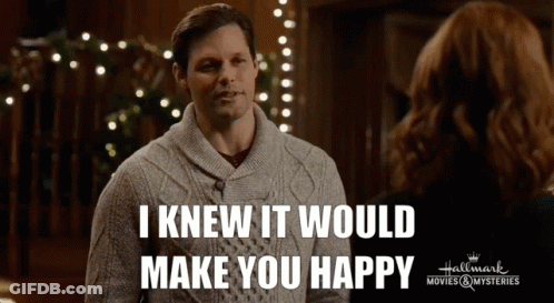 Justin Bruening Swept Up By Christmas GIF