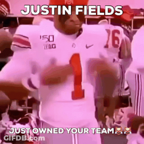 Justin Fields Just Owned Your Team Football Player GIF