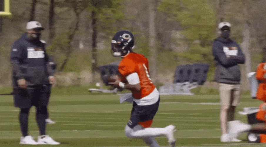 Justin Fields Run And Throw GIF