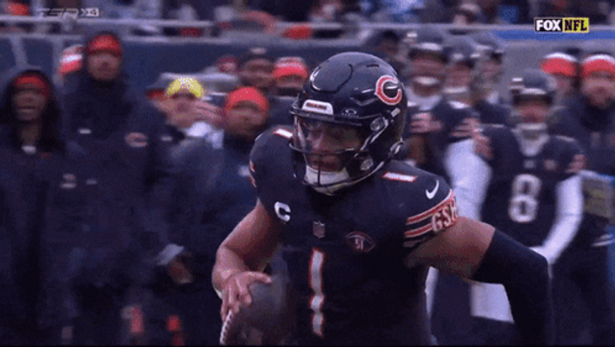 Justin Fields Slow Motion Running GIF