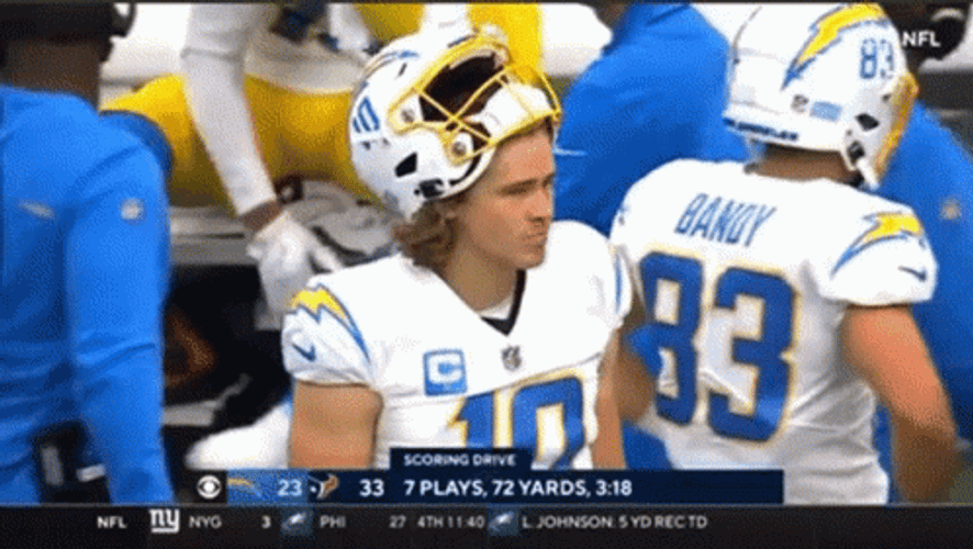 Justin Herbert Chargers Annoyed GIF