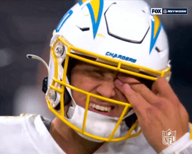 Justin Herbert Chargers Tears Smiling GIF