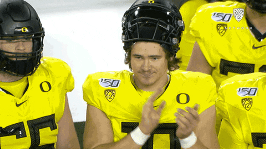 Justin Herbert Oregon Clap GIF