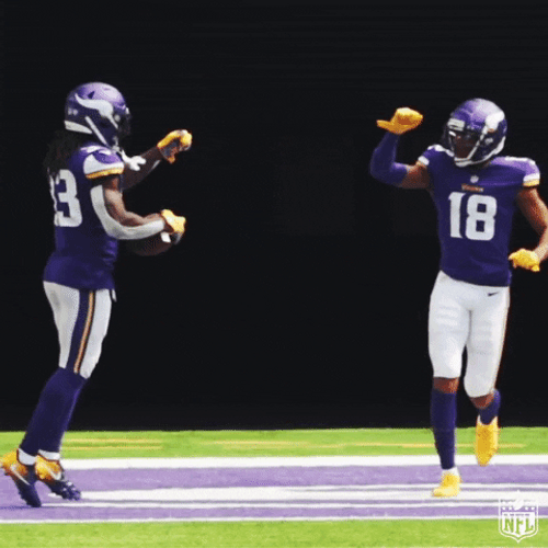 Justin Jefferson Dalvin Cook High Five GIF