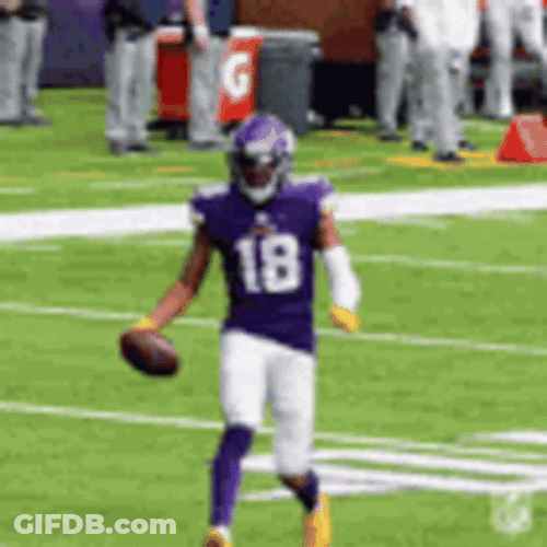 Justin Jefferson Griddy Dance GIF