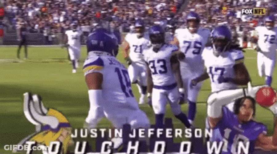 Justin Jefferson Griddy GIF
