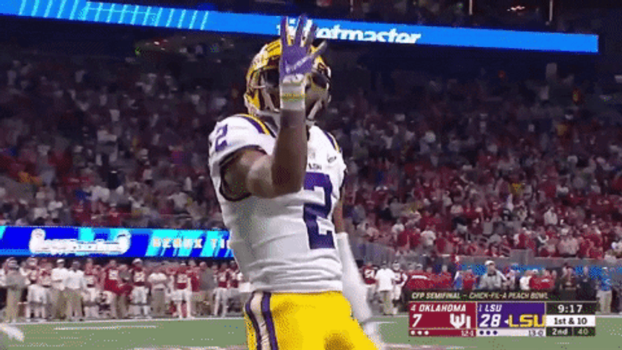 Justin Jefferson LSU Tigers GIF