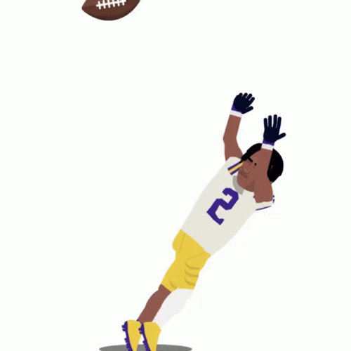 Justin Jefferson NFL Draft Cartoon GIF