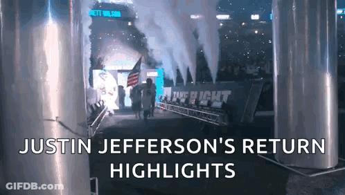 Justin Jefferson Return Highlights Stadium GIF