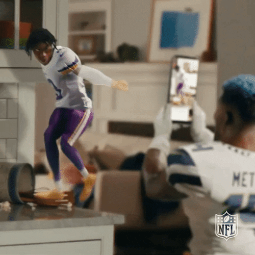 Justin Jefferson Vikings Griddy Dance GIF