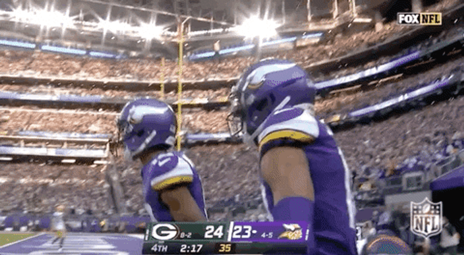 Justin Jefferson Vikings High Jump GIF