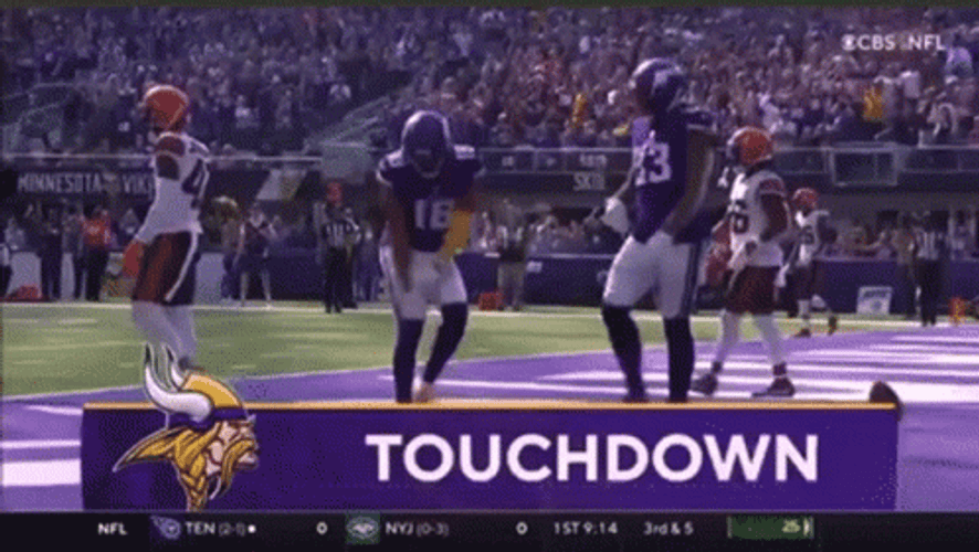 Justin Jefferson Vikings Touch Down GIF