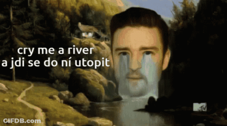 Justin Timberlake Art Cry Me A River GIF
