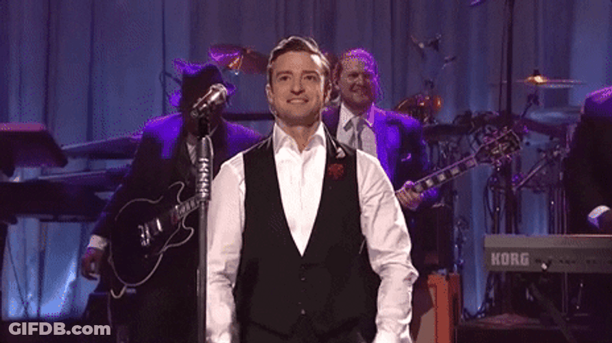 Justin Timberlake Gratitude Bow GIF