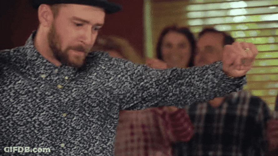 Justin Timberlake In A Printed Shirt GIF