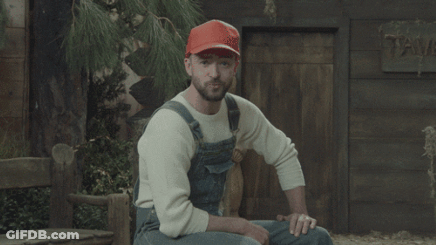 Justin Timberlake In Red Cap GIF