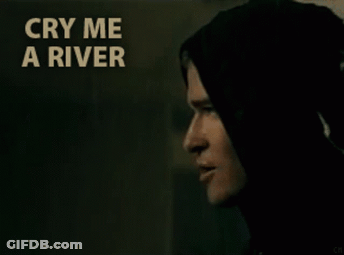 Justin Timberlake On Rain Cry Me A River GIF