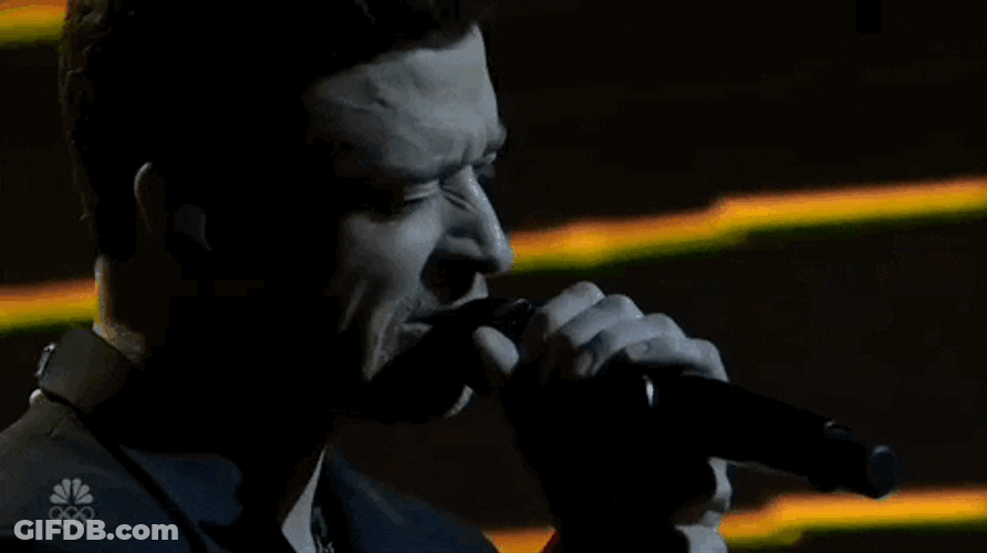 Justin Timberlake Singing GIF