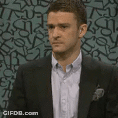 Justin Timberlake Soooo It's A No GIF