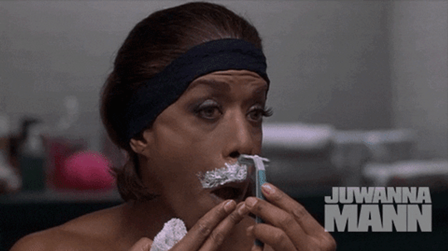 Juwanna Mann Shaving Moustache Area GIF