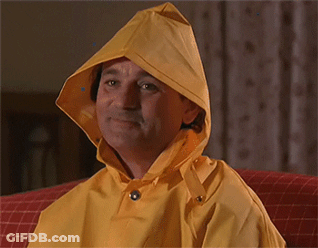K Bill Murray In A Rain Coat GIF