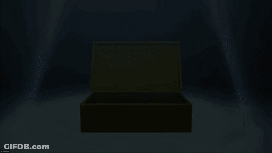 K Bye Animated Character Closes Box GIF