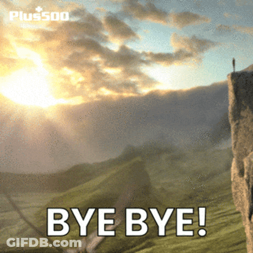 K Bye Man Riding Giant Duck GIF