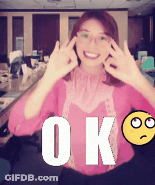 K Ok Girl Dancing Okay GIF