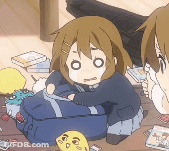 K-On! Emotional Crying Anime GIF