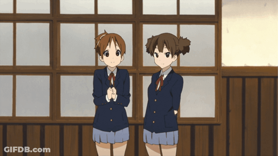 K-On Group Hug GIF