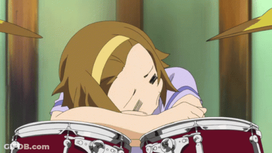K-On Hungry Ritsu Tainaka GIF