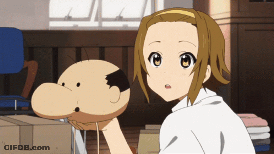 K-On Mio Akiyama Stealing Toy Head GIF