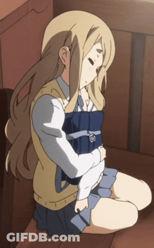 K-On Sleepy Tsumugi Kotobuki GIF