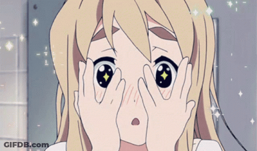 K-On Tsumugi Kotobuki Cute Shocked Face GIF