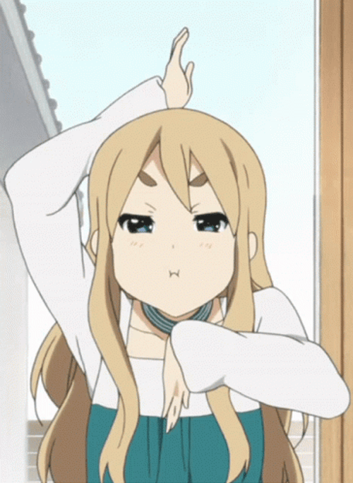 K-On Tsumugi Kotobuki Funny Gesture GIF