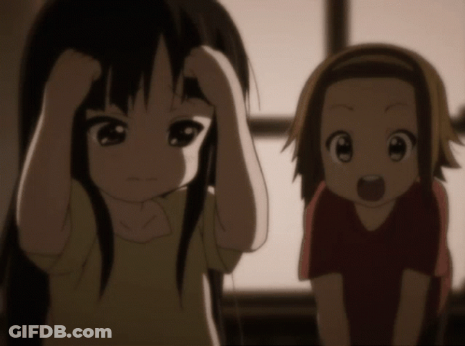 K-On Young Yui Hirasawa And Mio Akiyama GIF
