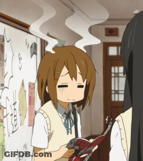 K-On Yui Hirasawa Brain Fried GIF