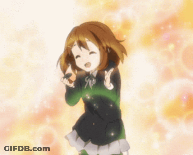 K-On Yui Hirasawa Cute Dancing GIF