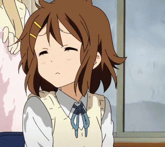 K-On Yui Hirasawa Cute Sneeze GIF