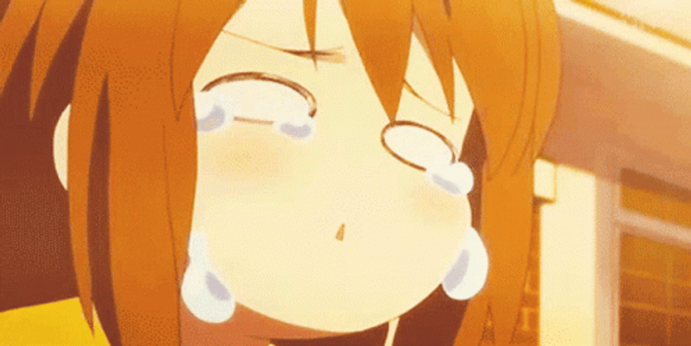 K-On Yui Hirasawa Funny Crying Face GIF