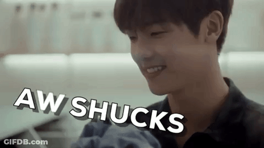 K-Pop Aww Shucks GIF