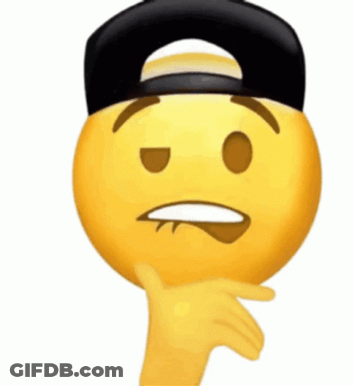 K-Pop Emoji Transition Biting Lip GIF