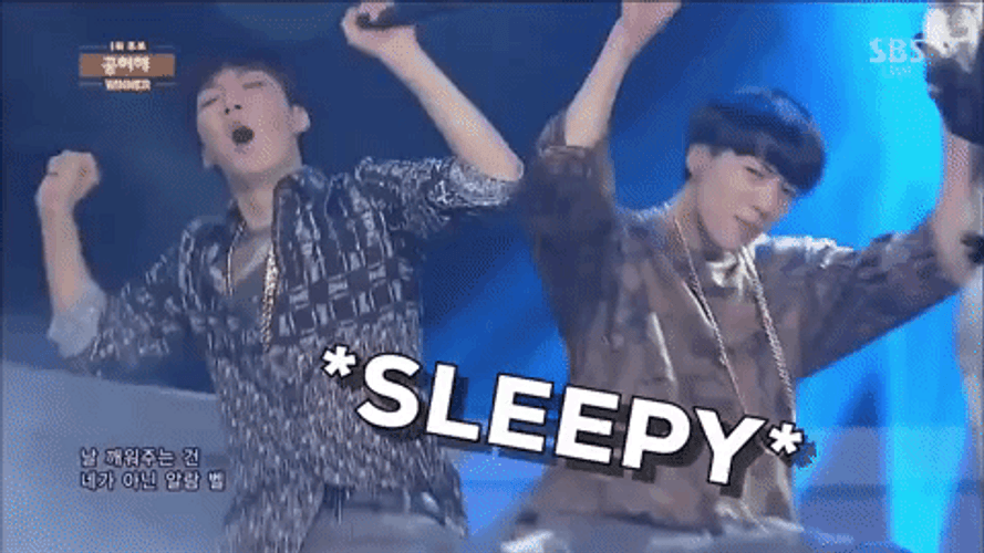 K-Pop Sleepy Yawn GIF