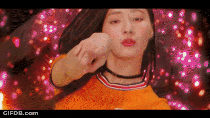 K-Pop Star Hypnotizing Outerspace Background GIF