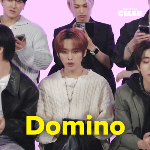 K-Pop Stray Kids Chanting Domino GIF