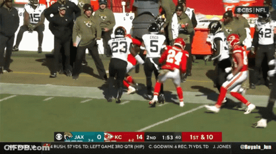 Kadarius Toney Air Punch Celebration GIF