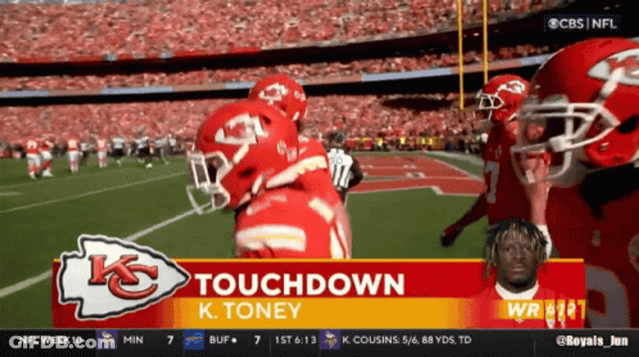Kadarius Toney Celebrating Touchdown Score GIF