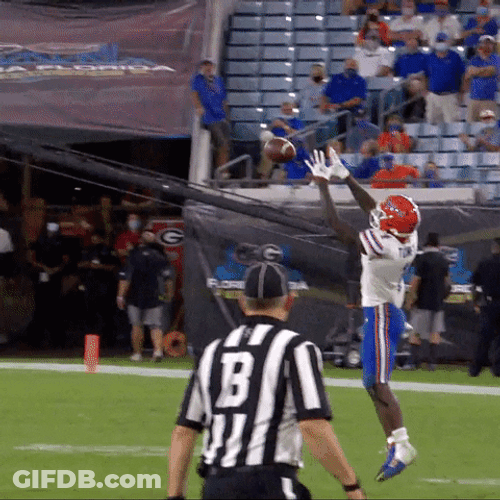 Kadarius Toney Missing Block Rolling Over GIF