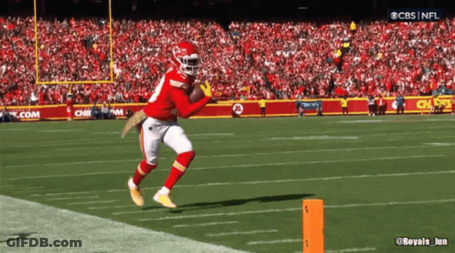 Kadarius Toney Skips Dodging Sidelines GIF